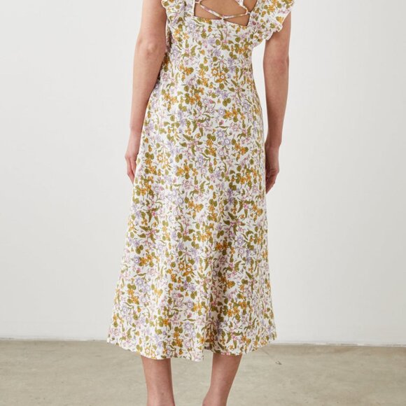 Summer floral linen dress - Picture 2 of 5